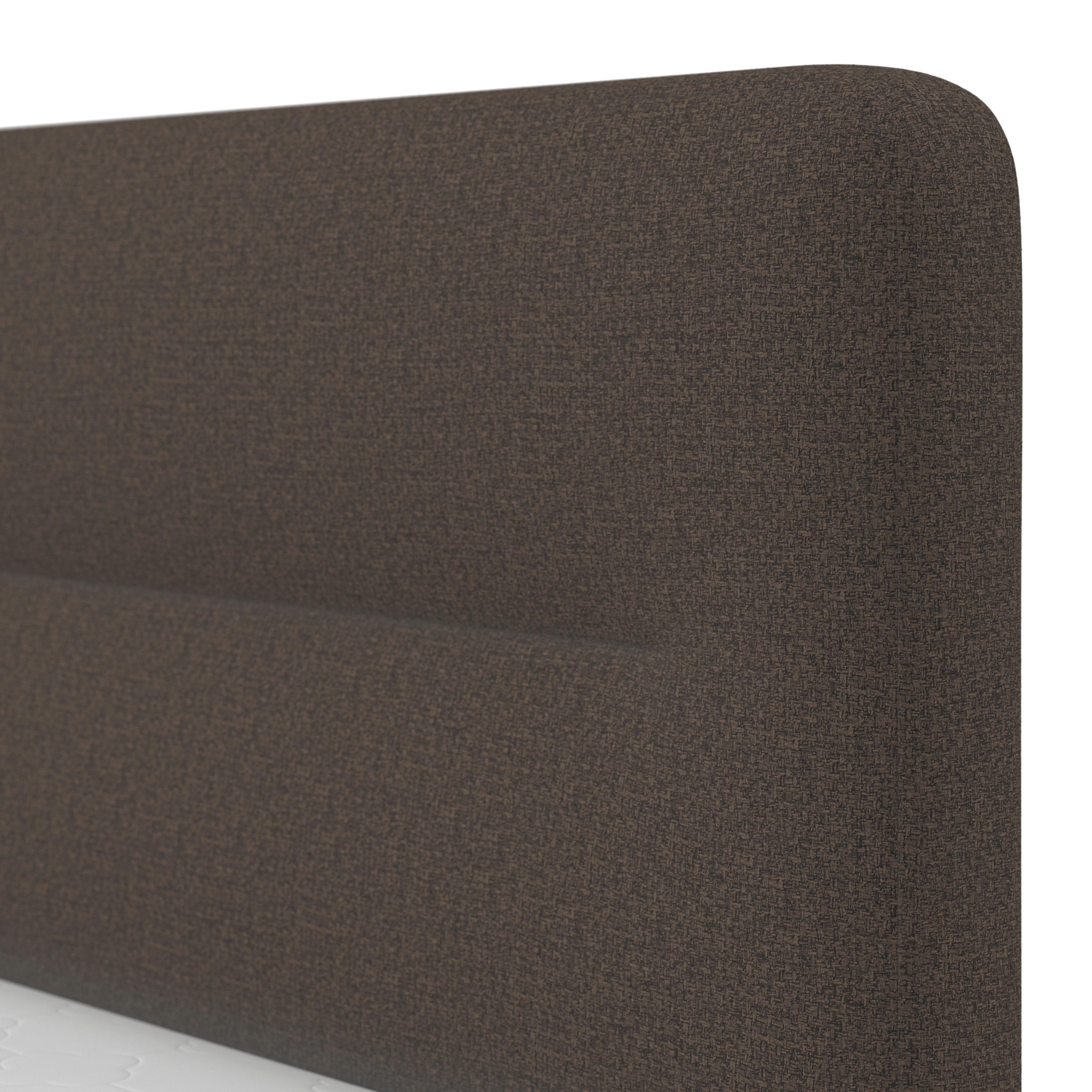 BOXSÄNG MARCO - brun/svart, Modern, trä/textil (140/200cm) - Bessagi Home