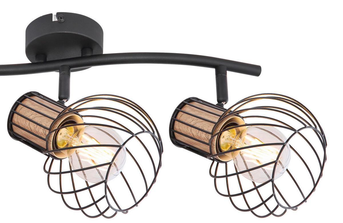 STRAHLER 54012-3DS - Schwarz/Braun, Konventionell, Holz/Metall (48/24/18.5cm) - Globo