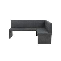 ECKBANK MELANIE LEB - Anthrazit, MODERN, Holz/Textil (200/90cm) - P & B