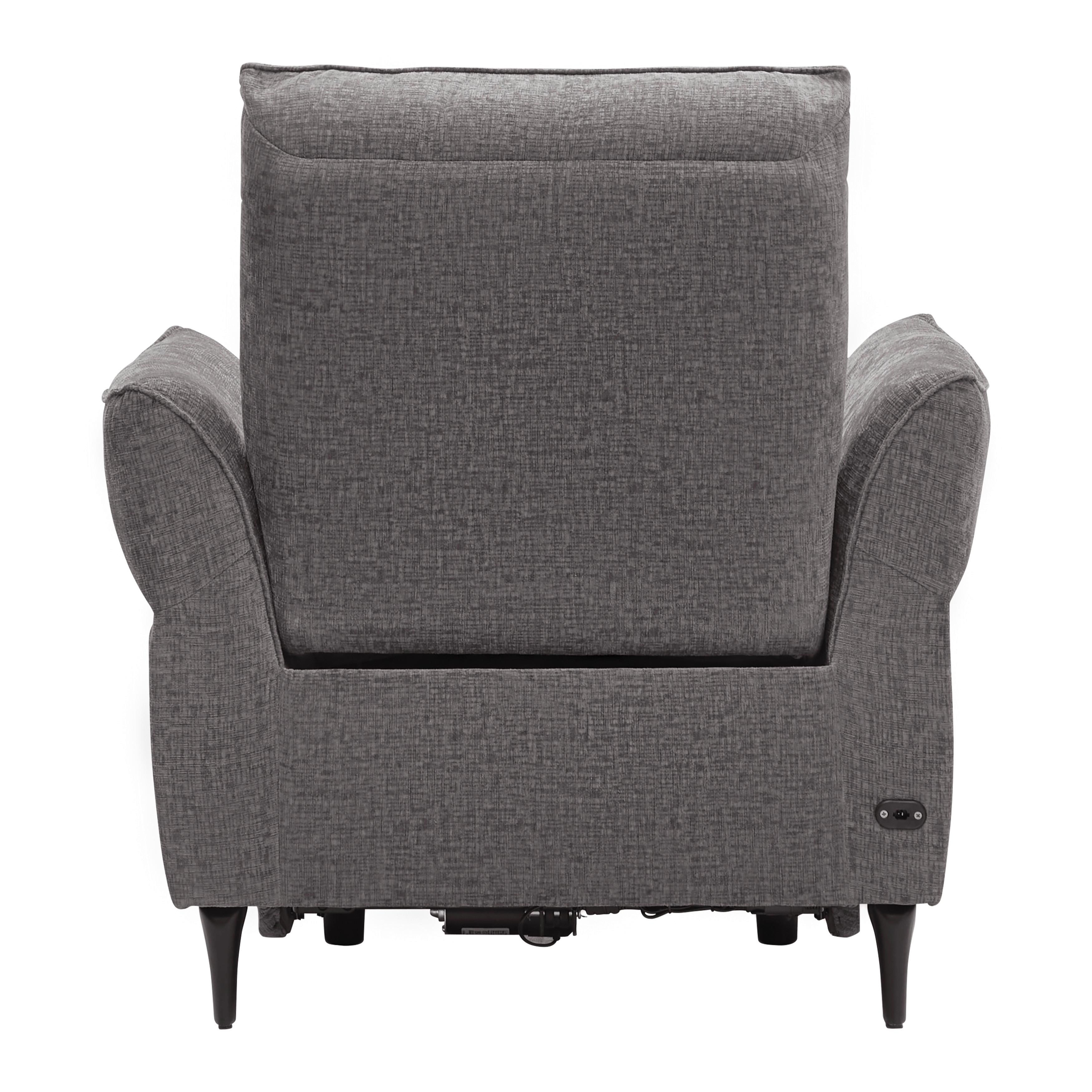 RELAXFÅTÖLJ CAPE TOWN - mörkgrå/svart, Modern, metall/trä (95/99/92cm) - Mömax