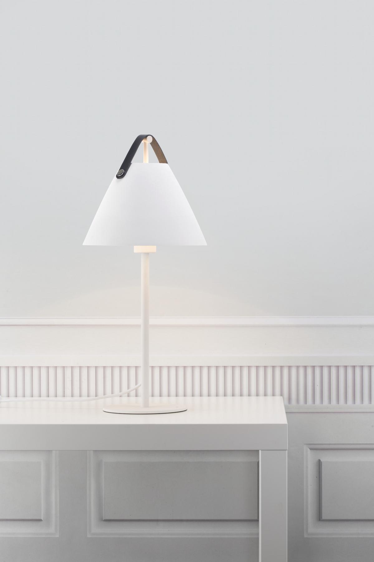 LAMPA STOŁOWA 46205001 STRAP TILA WEISS - biały, Design, metal (25/55cm) - Nordlux