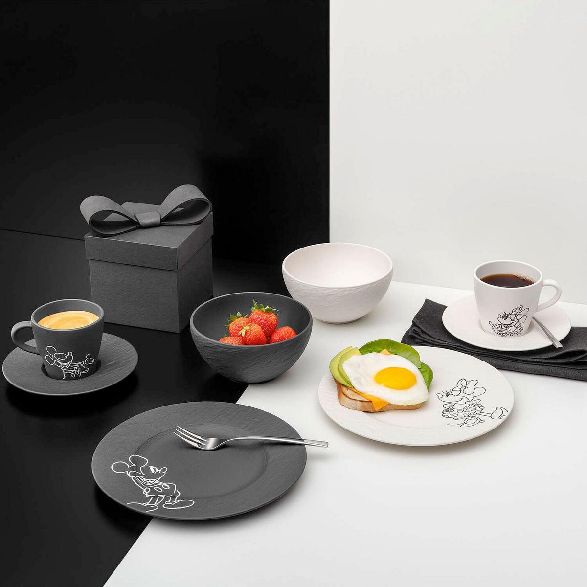SERWIS ŚNIADANIOWY MANUFACTURE ROCK VILLEROY&BOCH - czarny, Basics, ceramika - Villeroy & Boch