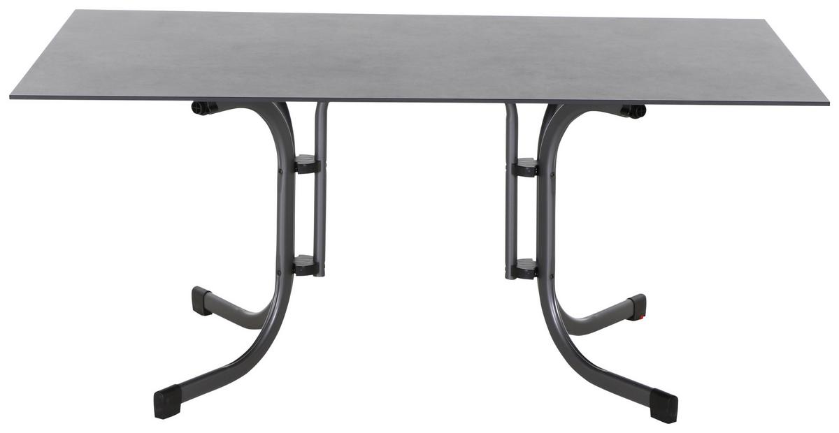 Loungegarnitur 5-tlg Velia aus Metall - Anthrazit/Schwarz, KONVENTIONELL, Keramik/Textil - Siena Garden