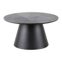 Stolić Axel - siva/crna, Design, drvni materijal/metal (80/80/40cm) - Modern Living