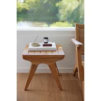 Loungetisch Eya T - Naturfarben/Teakfarben, Natur, Holz (45/45/42cm) - Gardenson