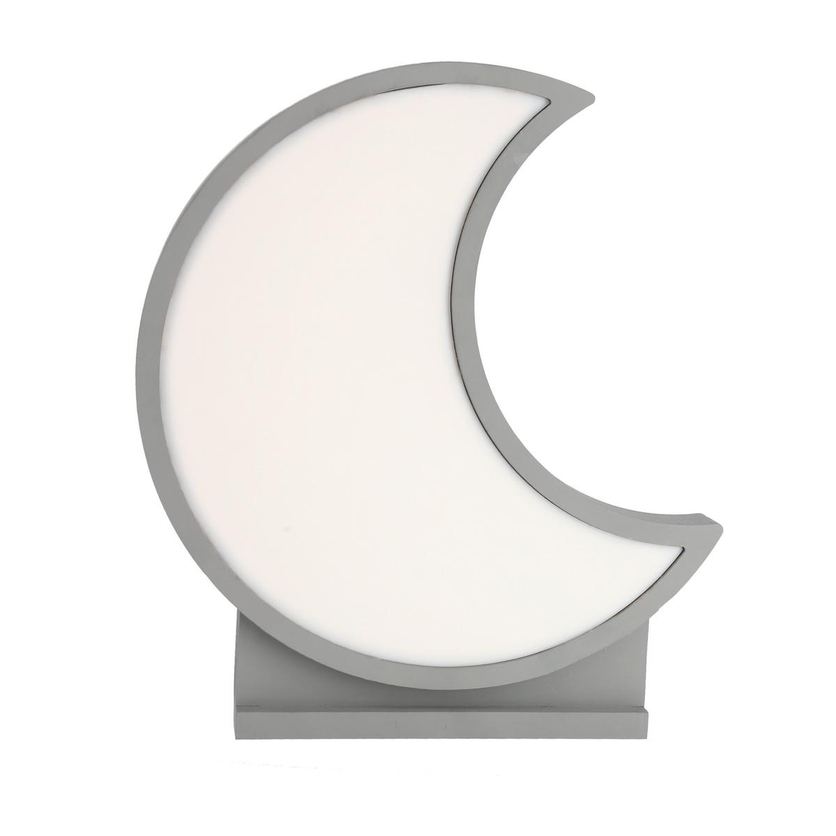 Dječja Stolna Svjetiljka 41-11640 Moon - siva, Basics, drvni materijal/plastika (26/5/29.5cm)