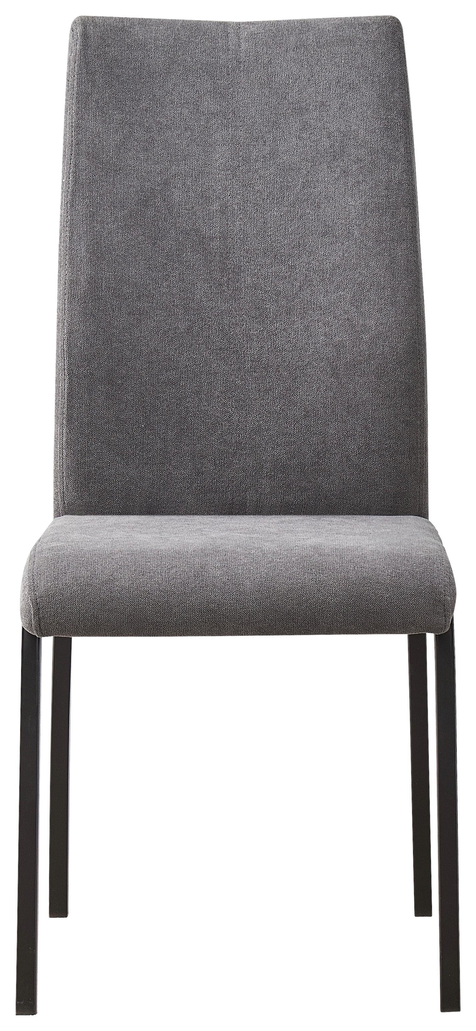 Stol Anne I I, Siva - siva/črna, Konvencionalno, kovina/tekstil (44/97cm)
