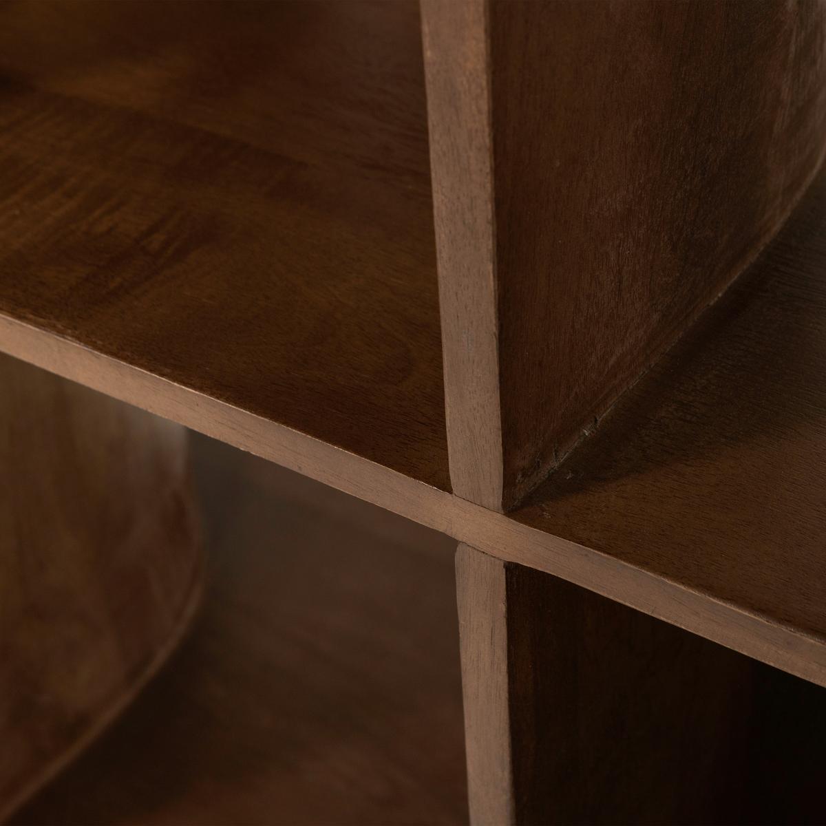 Regal Sinne Dunkelbraun - Dunkelbraun, Design, Holz (130/180/35cm) - Livetastic