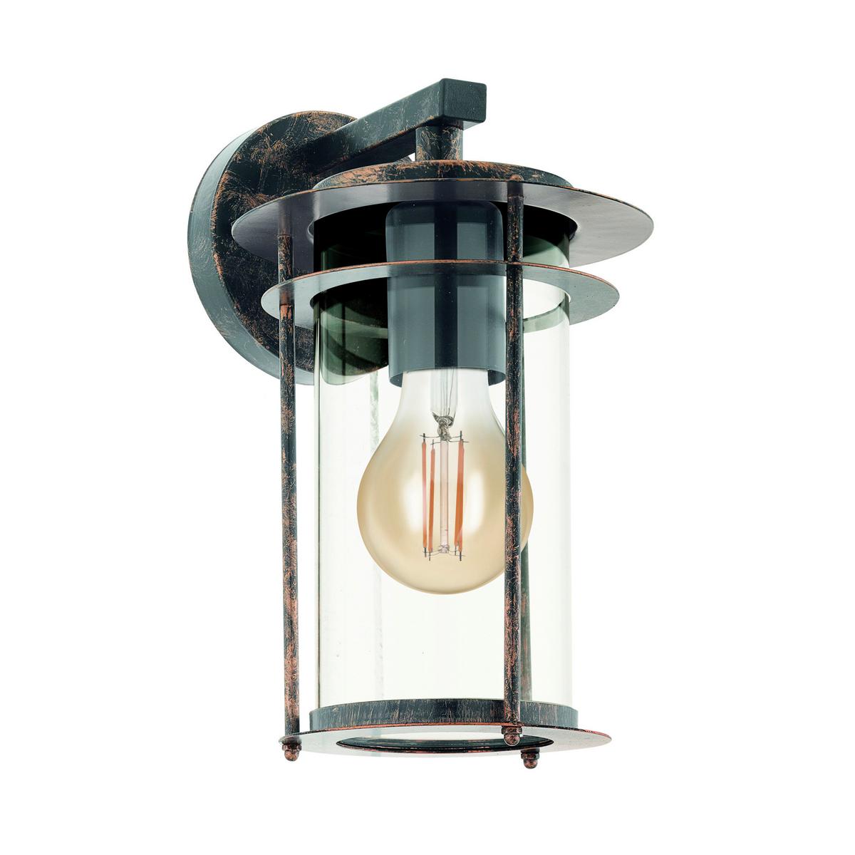 Aussenwandleuchte 96241 Valdeo - Klar/Transparent, Basics, Glas/Metall (16,5/27,5/20cm) - Eglo
