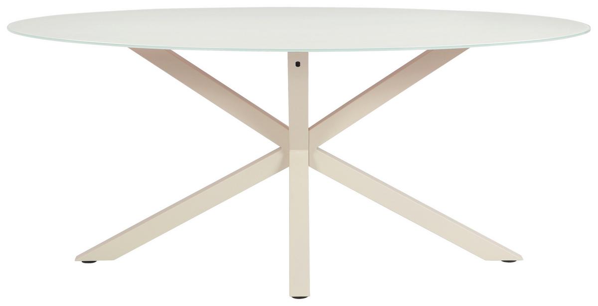 Jedilna Miza Vanda, Kašmir, 180x100 - kašmir, Moderno, kovina/steklo (180/100/75cm) - P & B