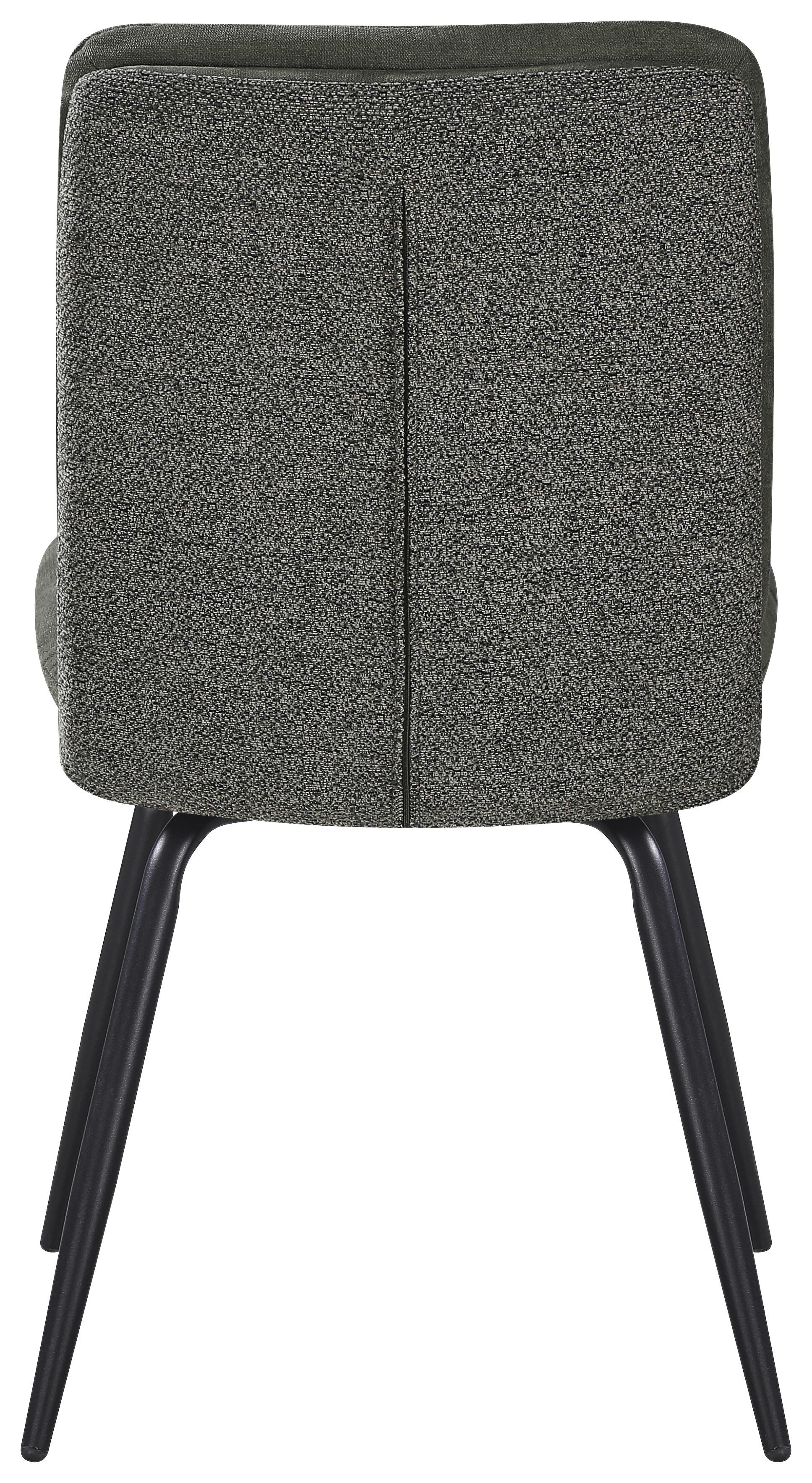 Stuhl Nova Grün - Schwarz/Grün, MODERN, Textil/Metall (48/89/67cm) - Premium Living