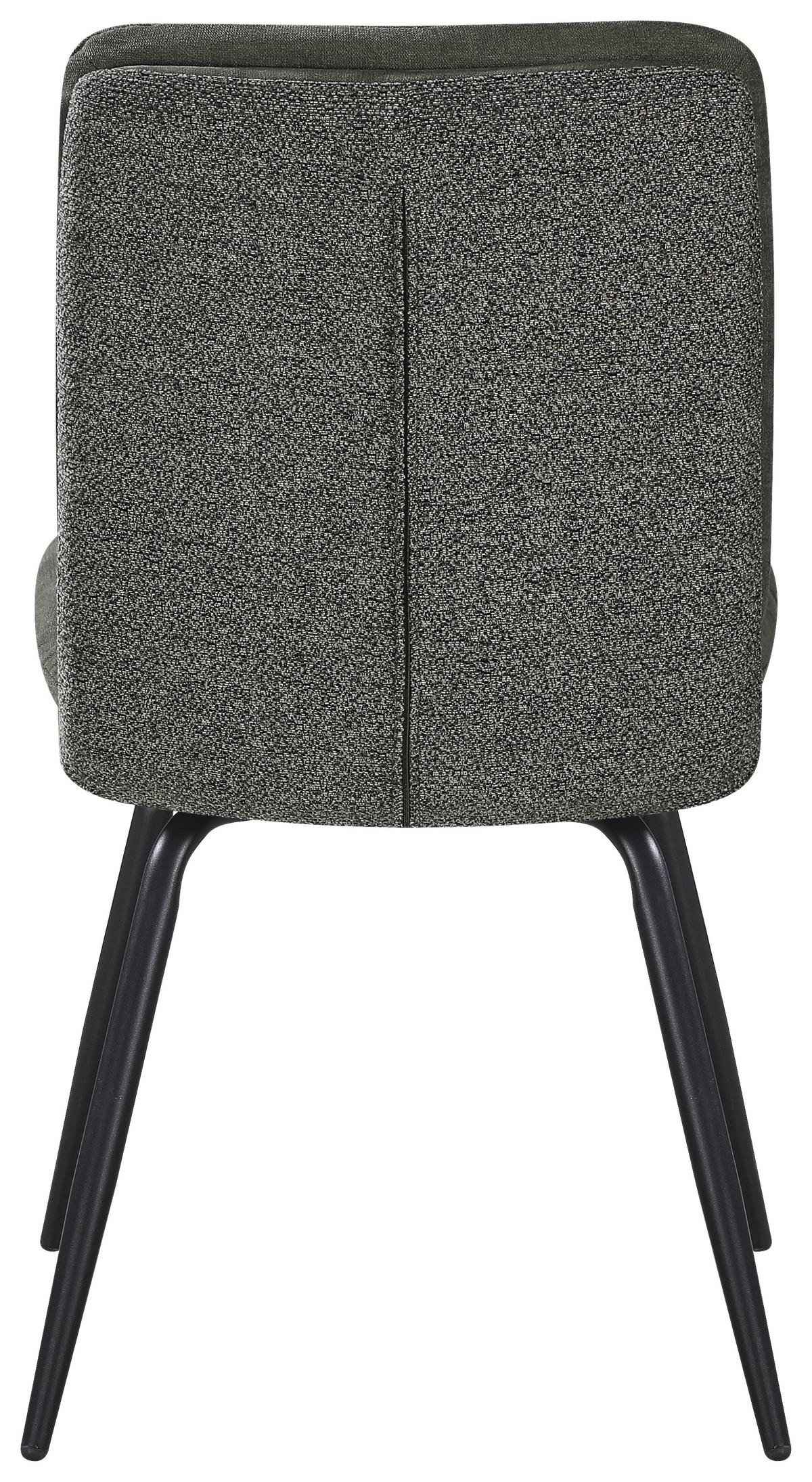 Stuhl Nova Grün - Schwarz/Grün, MODERN, Textil/Metall (48/89/67cm) - Premium Living