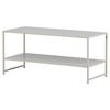 COUCHTISCH STAAL - Beige, Design, Metall (102/43/45cm) - Livetastic