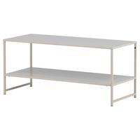 COUCHTISCH STAAL - Beige, Design, Metall (102/43/45cm) - Livetastic