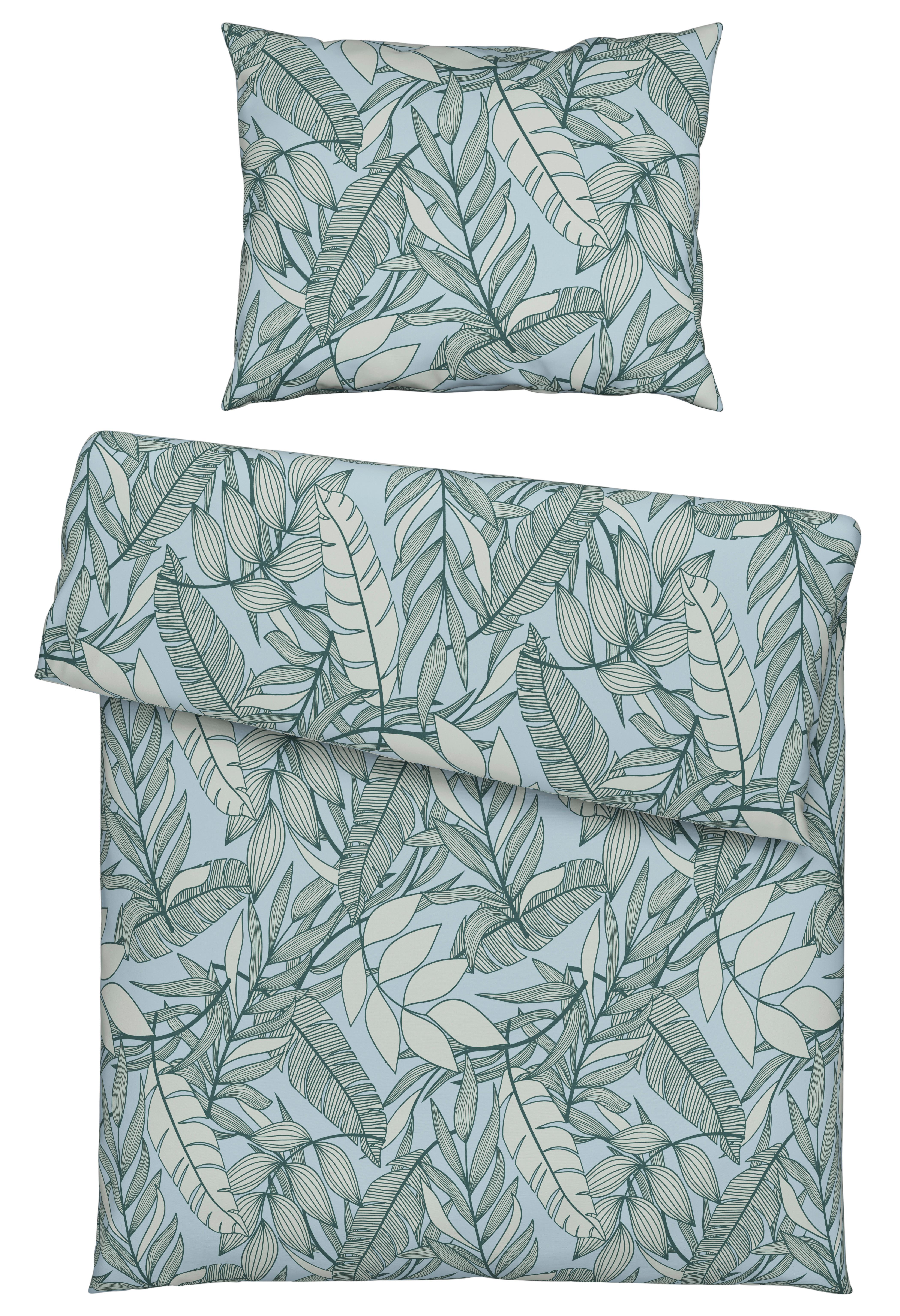 Bettwäsche Porto Ca. 160x210cm - Blau, Modern, Textil (160/210cm) - Premium Living
