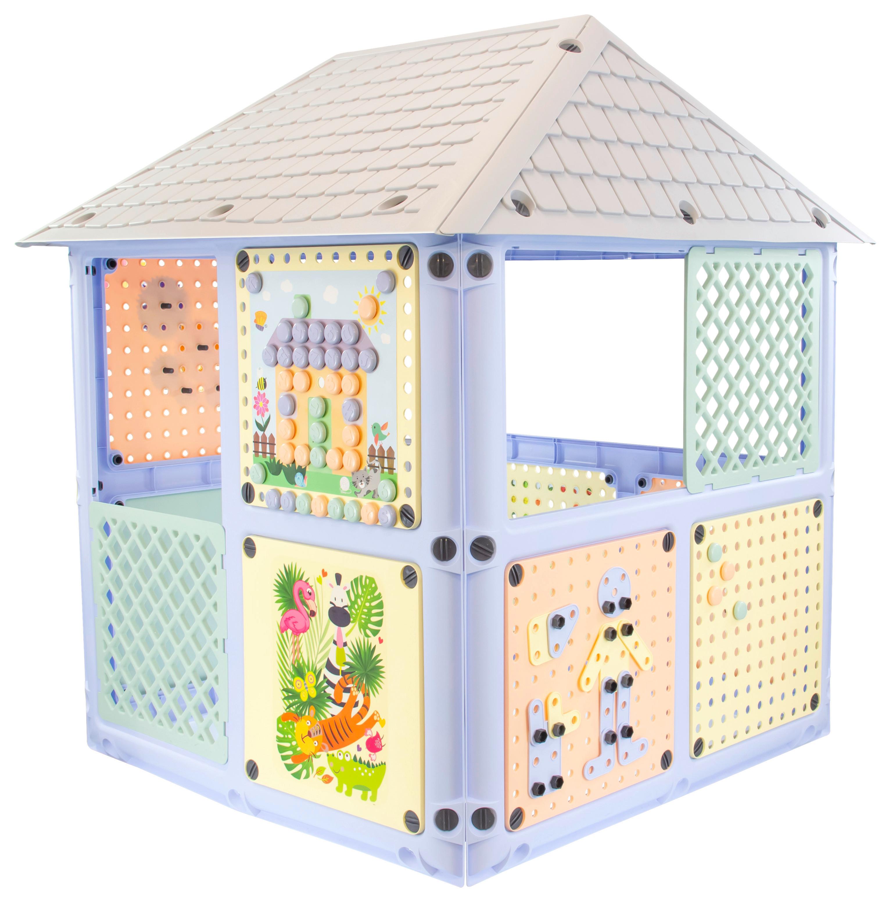 Spielhaus Smart House Multicolor - Multicolor, KONVENTIONELL, Kunststoff (115/128/106cm)