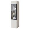 Vitrine Vera Kaschmir - Kaschmir/Beige, Design, Glas/Holzwerkstoff (30/130/33cm) - Livetastic