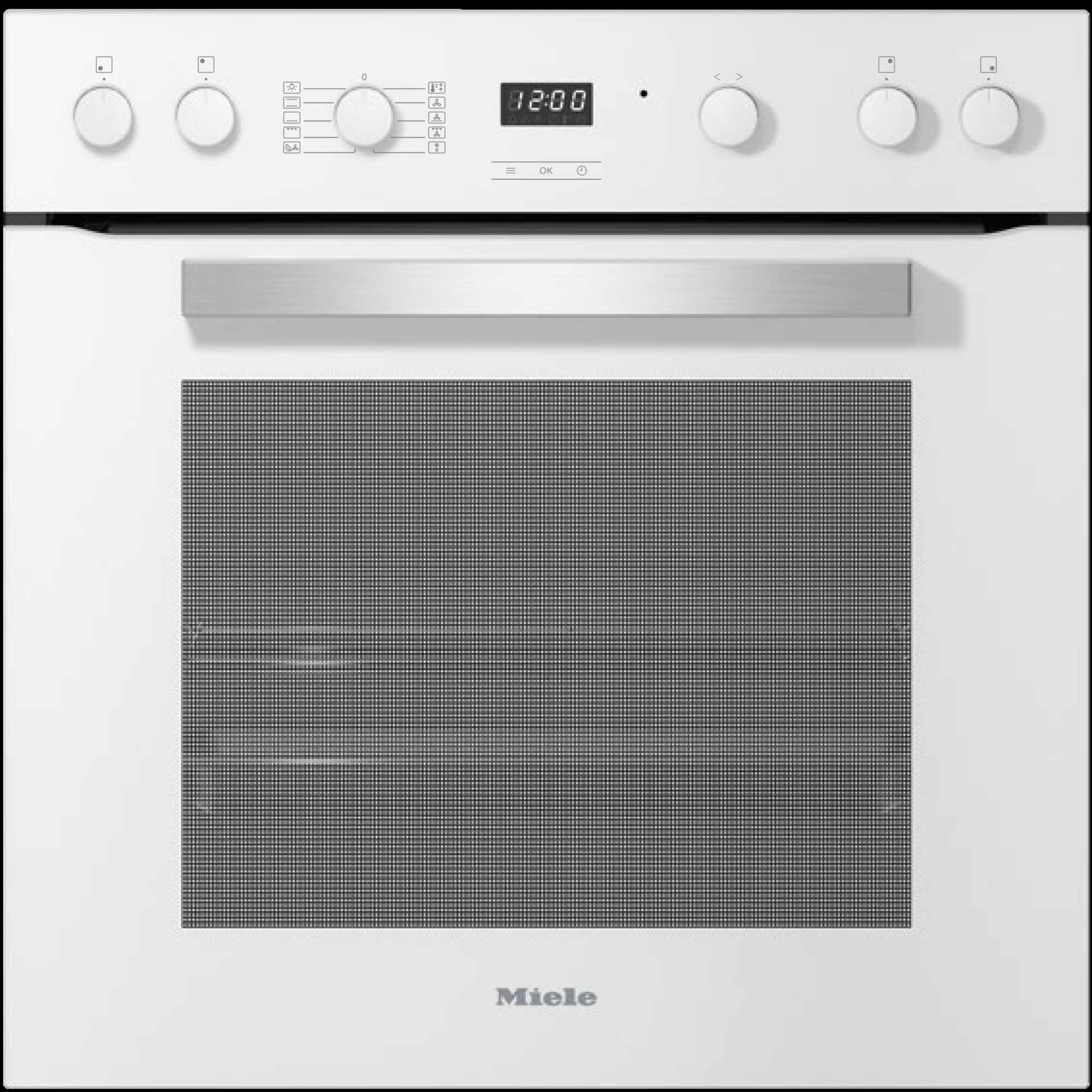 Einbauherd H 2455 E Active Weiß - Weiß, Metall (59,5/59,6/56,8cm) - Miele