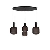 LAMPA ZWIESZANA LED 45405/04/30 ELOISE - czarny, Design, szkło (93/41/150cm) - Lucide