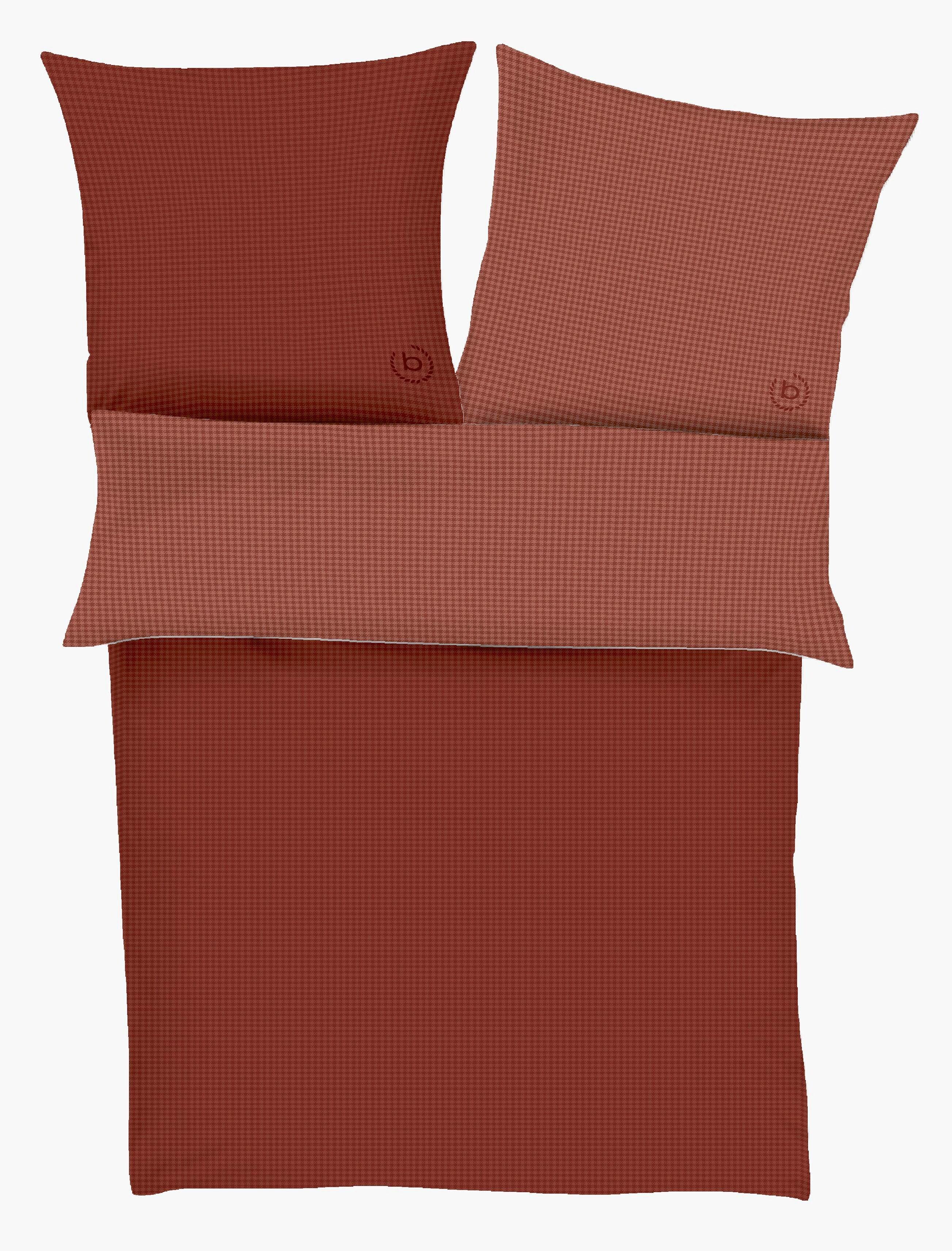 Bettwäsche Bugatti Satin ca. 140x200cm - Bordeaux/Rot, KONVENTIONELL, Textil (140/200cm) - Bugatti