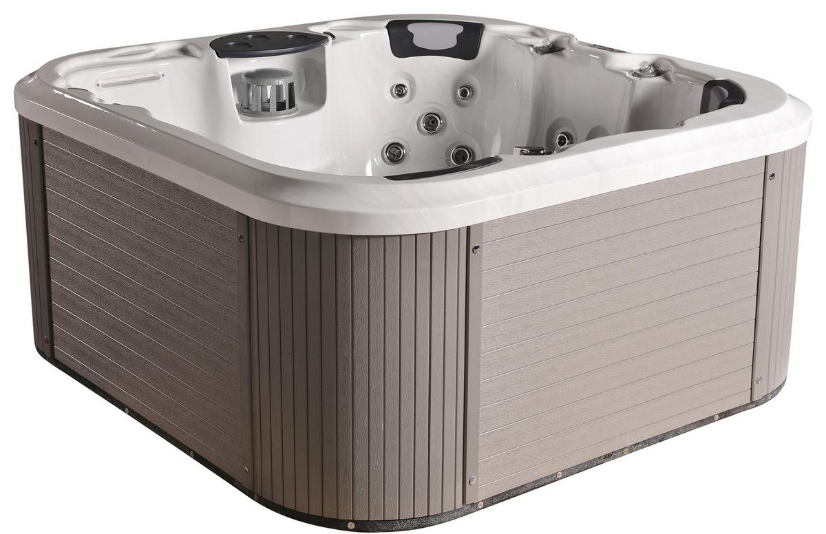 Whirlpool Florenz Grau/Weiß - Weiß/Grau, MODERN, Kunststoff (200/200/91cm)