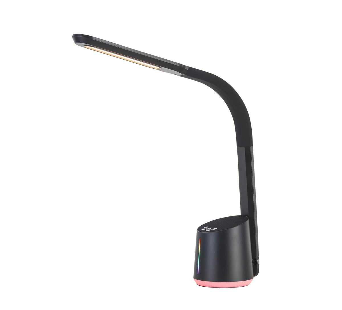 Lampă de birou cu LED Teodoro - negru, Modern, plastic (12/39/42cm) - Premium Living