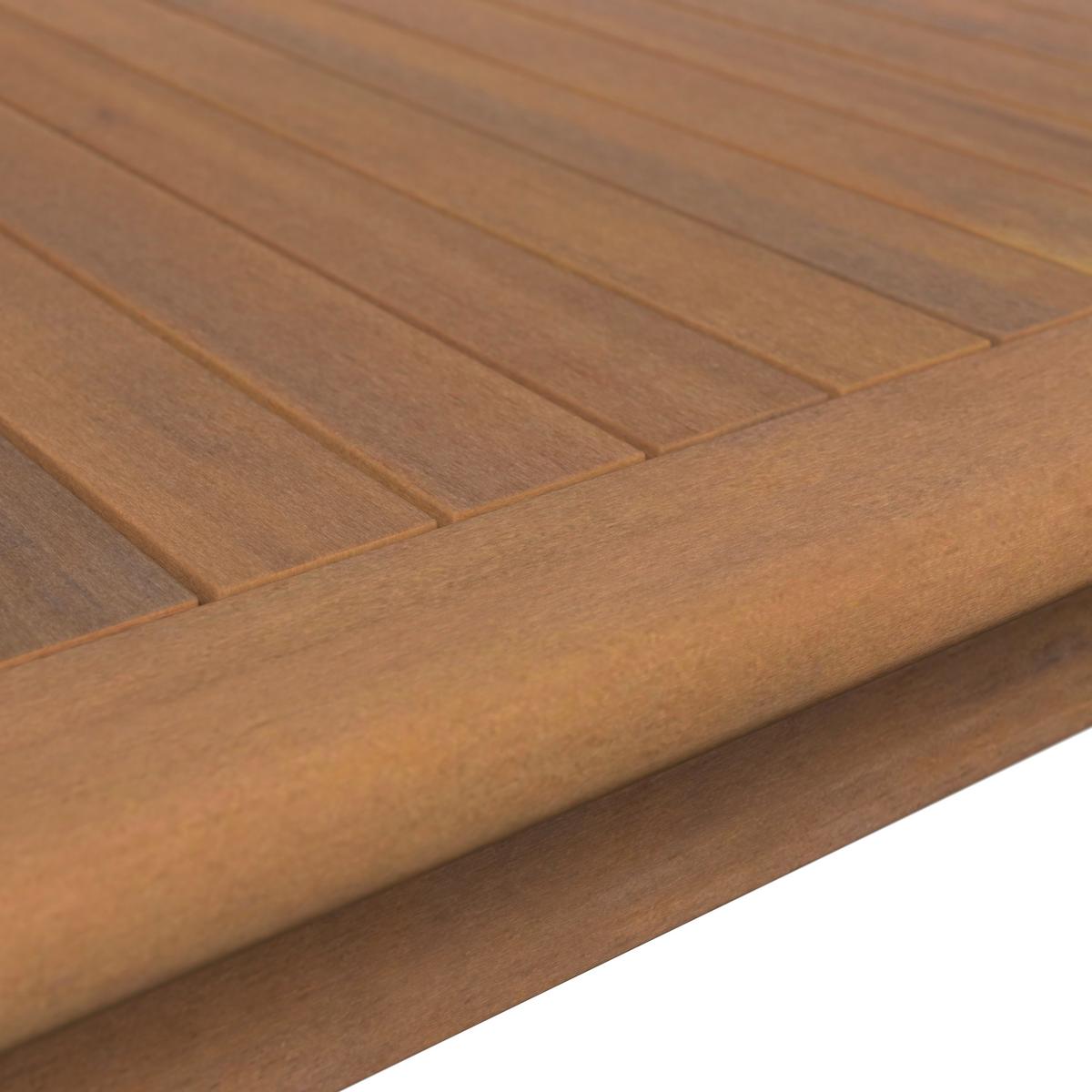 KOMPLET MEBLI TARASOWYCH BORNEO - beżowy/kolor akacjowy, Modern, drewno (80/65/80cm) - Ambia Garden