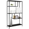 HYLLA GABE - svart, Modern, metall/trämaterial (100/178/33cm) - Mömax