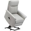 RELAXFÅTÖLJ CARLO - beige/svart, Klassisk, metall/läder (77/103/84cm) - Mömax