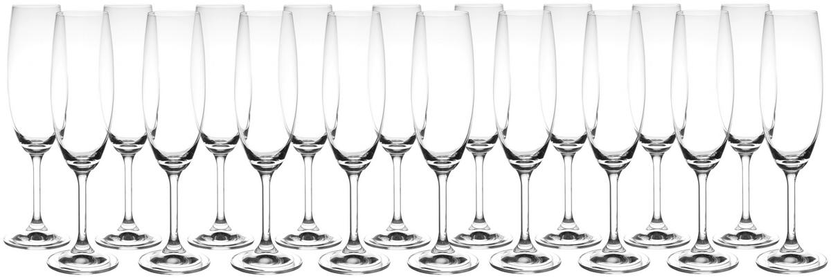 KOMPLET SZKŁA STOŁOWEGO 107 027 012 - przejrzysty, Konventionell, szkło (0,22l) - Novel