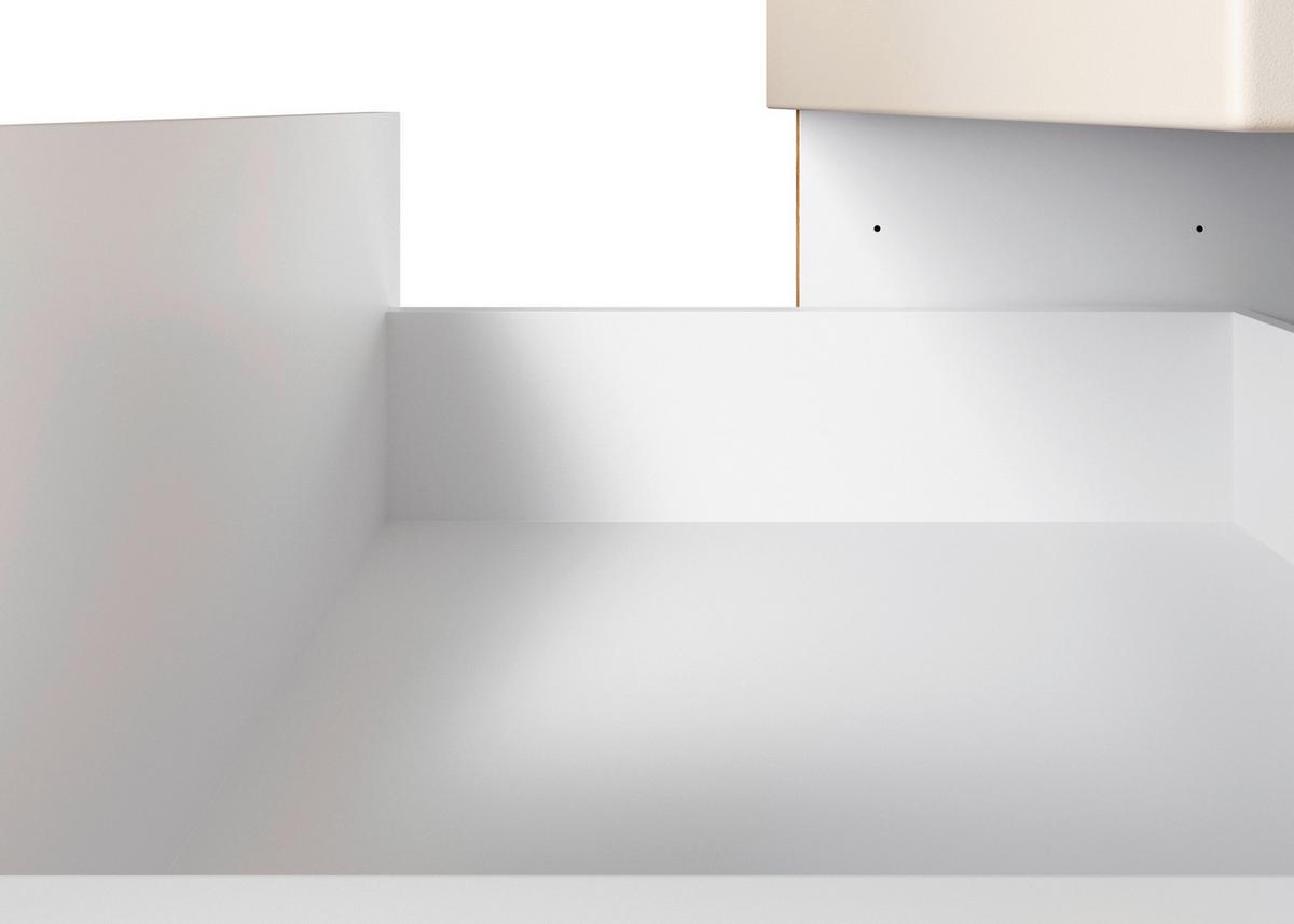 Küchenblock Aveiro m. Geräten Kaschmir - Kaschmir/Eiche Wotan, Trend, Holzwerkstoff/Metall (360cm) - Held