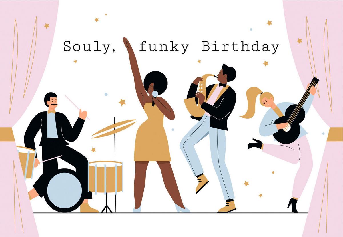 Glückwunschkarte Edelschwarz Multicolor - Basics, Papier (18/13cm)