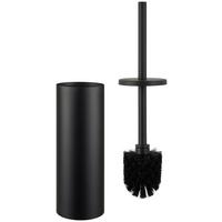 Wc-bürstengarnitur Aus Metall In Schwarz - Schwarz, Modern, Metall (9/39/12,5cm) - Mömax