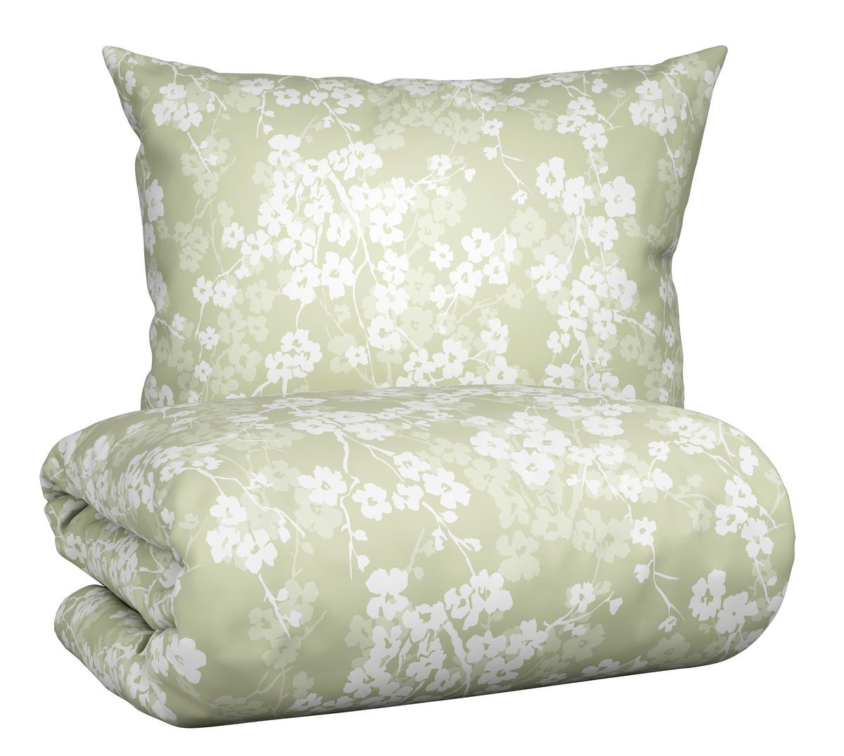 BETTWÄSCHESET CATRIN - Salbeigrün, Lifestyle, Textil (160/210cm) - Modern Living