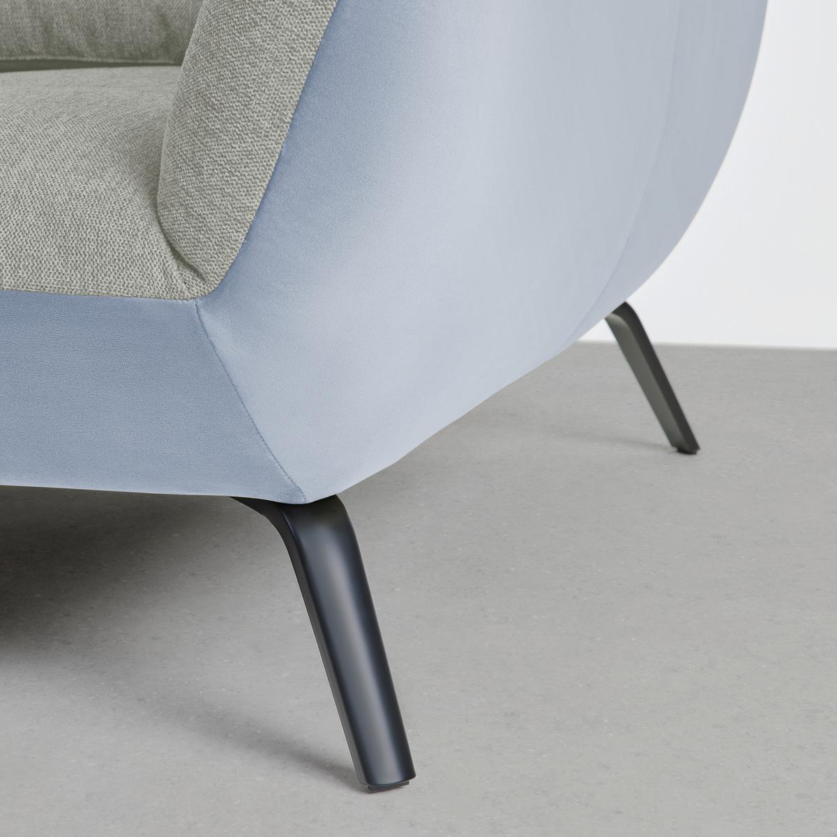 Wohnlandschaft Trendy Silberfarben/Hellgrau - Silberfarben/Hellgrau, MODERN, Holzwerkstoff/Textil (250/93/310cm) - Premium Living