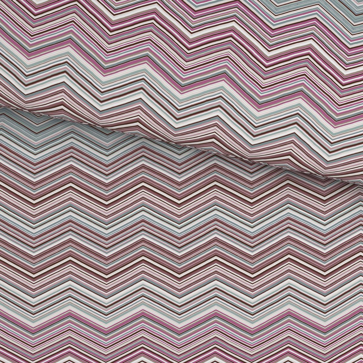 Bettwäsche ZickZack Mauve ca. 135x200cm - Mauve, KONVENTIONELL, Textil (135/200cm) - Mömax