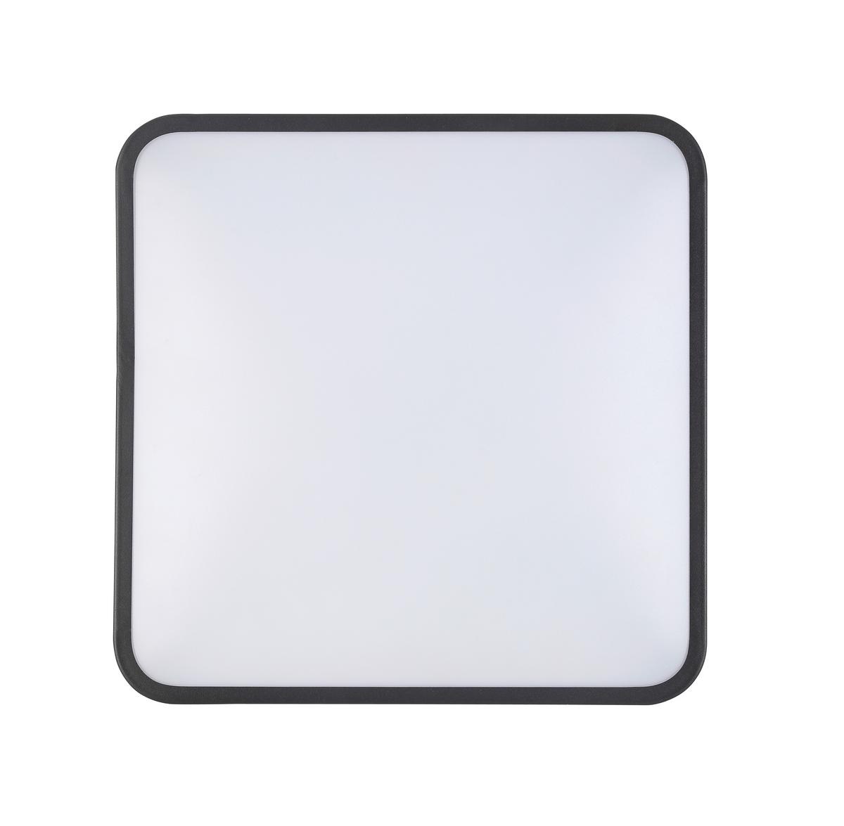 Plafonieră cu Led SHIRLEY1 - negru, Konventionell, plastic/metal (33.5/33.5cm) - Modern Living