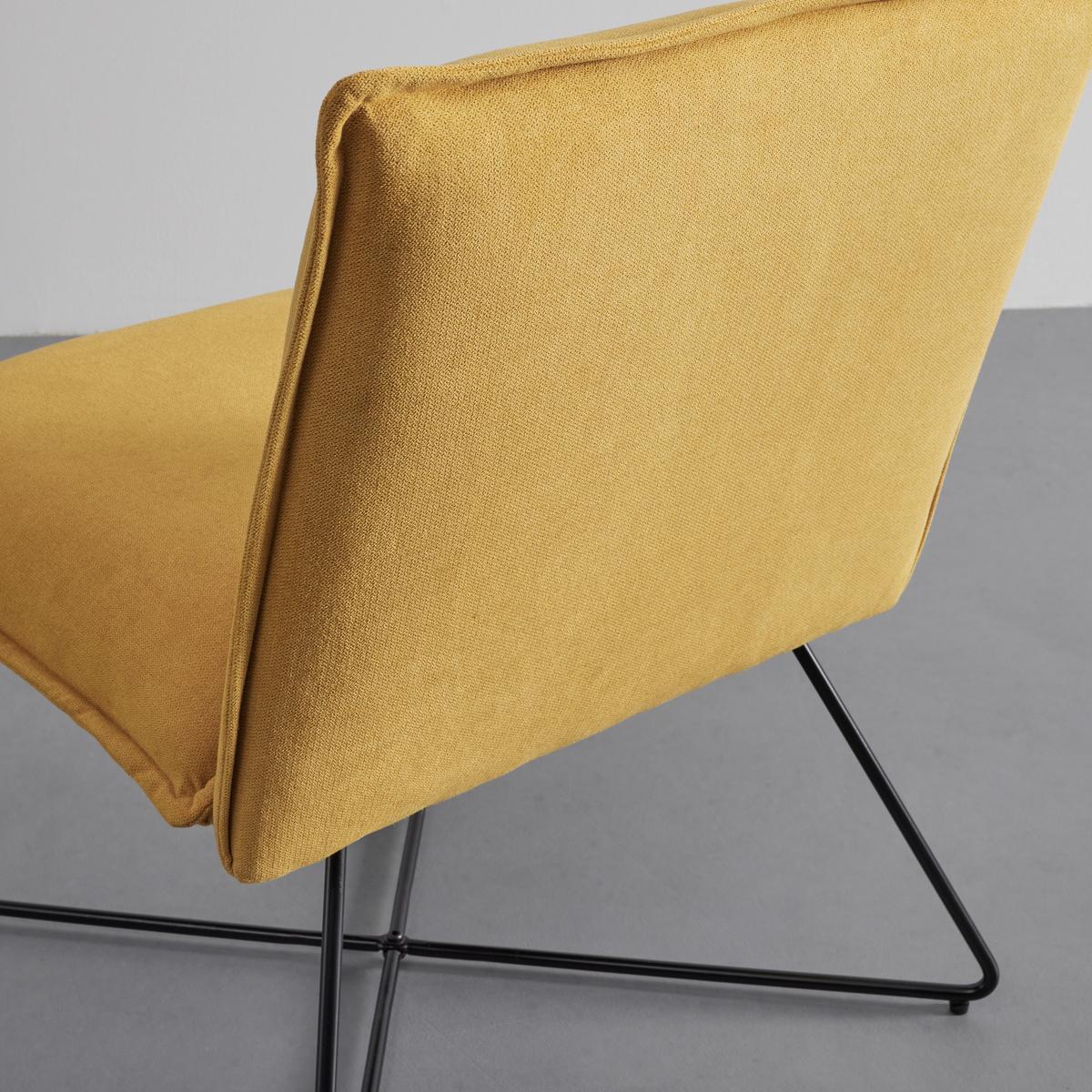 Sessel Filip Gelb Webstoff - Gelb, MODERN, Holz/Textil (63cm) - Bessagi Home