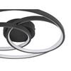 LED-TAKLAMPA RIMO - svart, Modern, metall/plast (40/40/7,5cm) - Mömax