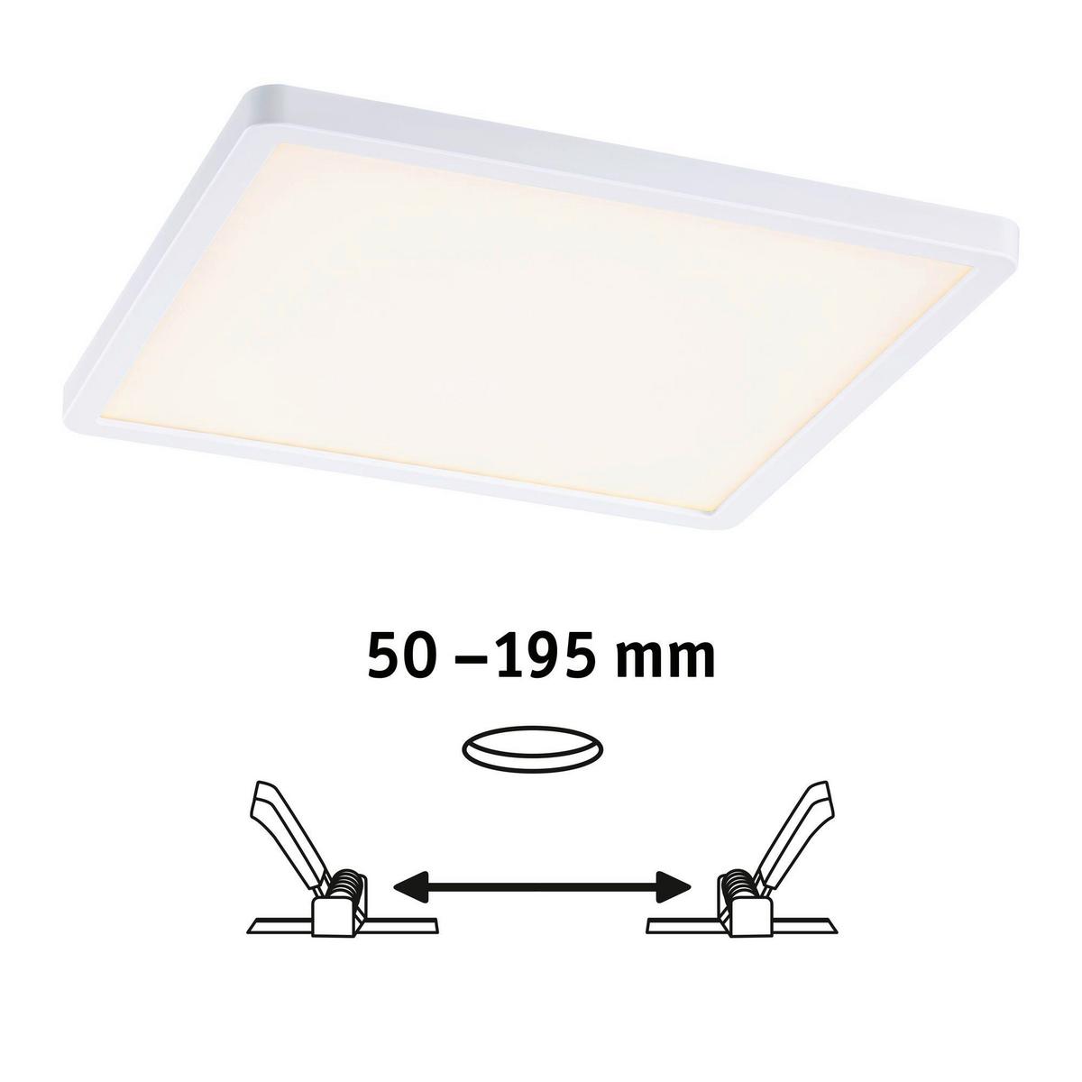 LED-Deckenleuchte Areo VariFit in Weiß max. 15 Watt - Weiß, Basics, Kunststoff (23/23cm) - Paulmann