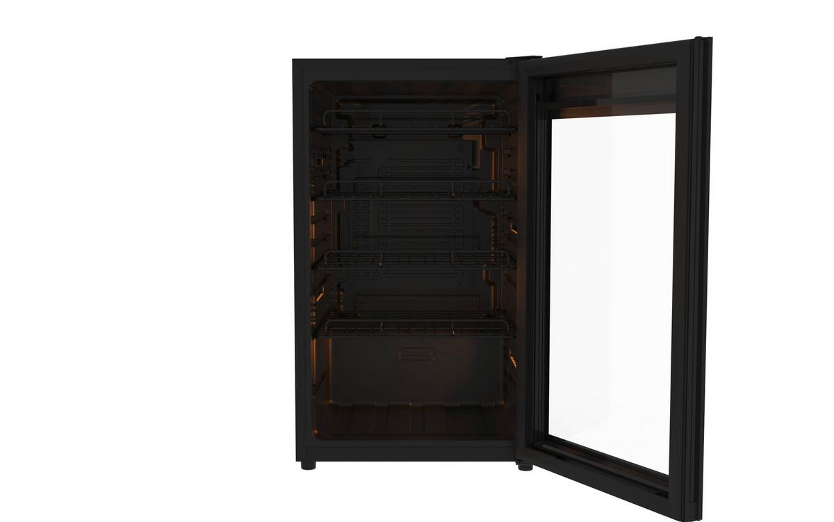 Weinklimaschrank WKS57DO Schwarz - Schwarz, Basics, Glas/Kunststoff (46/26/37cm) - PKM