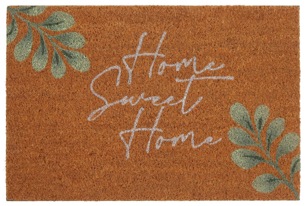Predpražnik Home Sweet Home - rjava, Trendi, tekstil (40/60cm) - Mömax