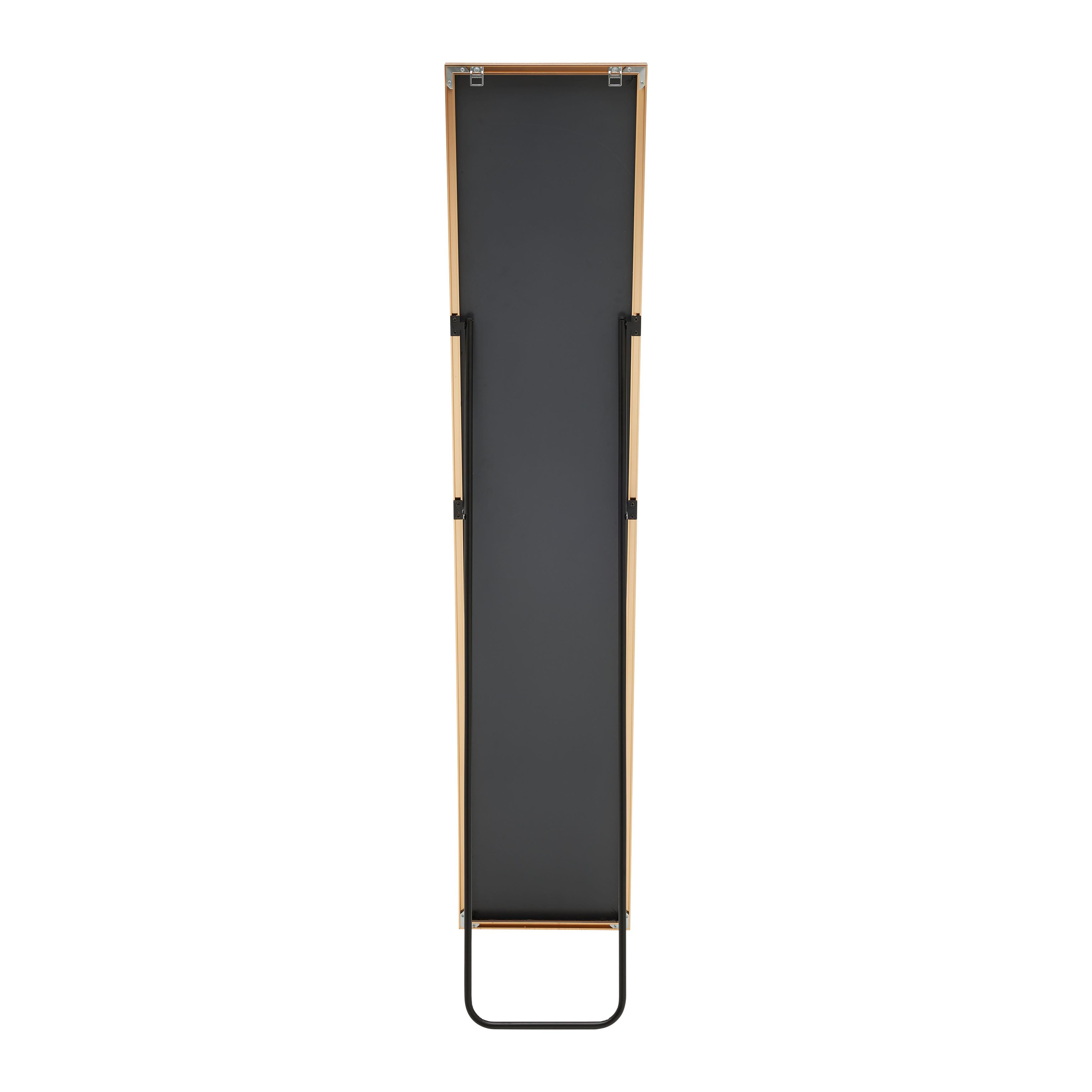 STANDSPIEGEL KEVIN -EXKLUSIV- - Goldfarben, MODERN, Glas/Metall (30/150/2,5cm) - Mömax