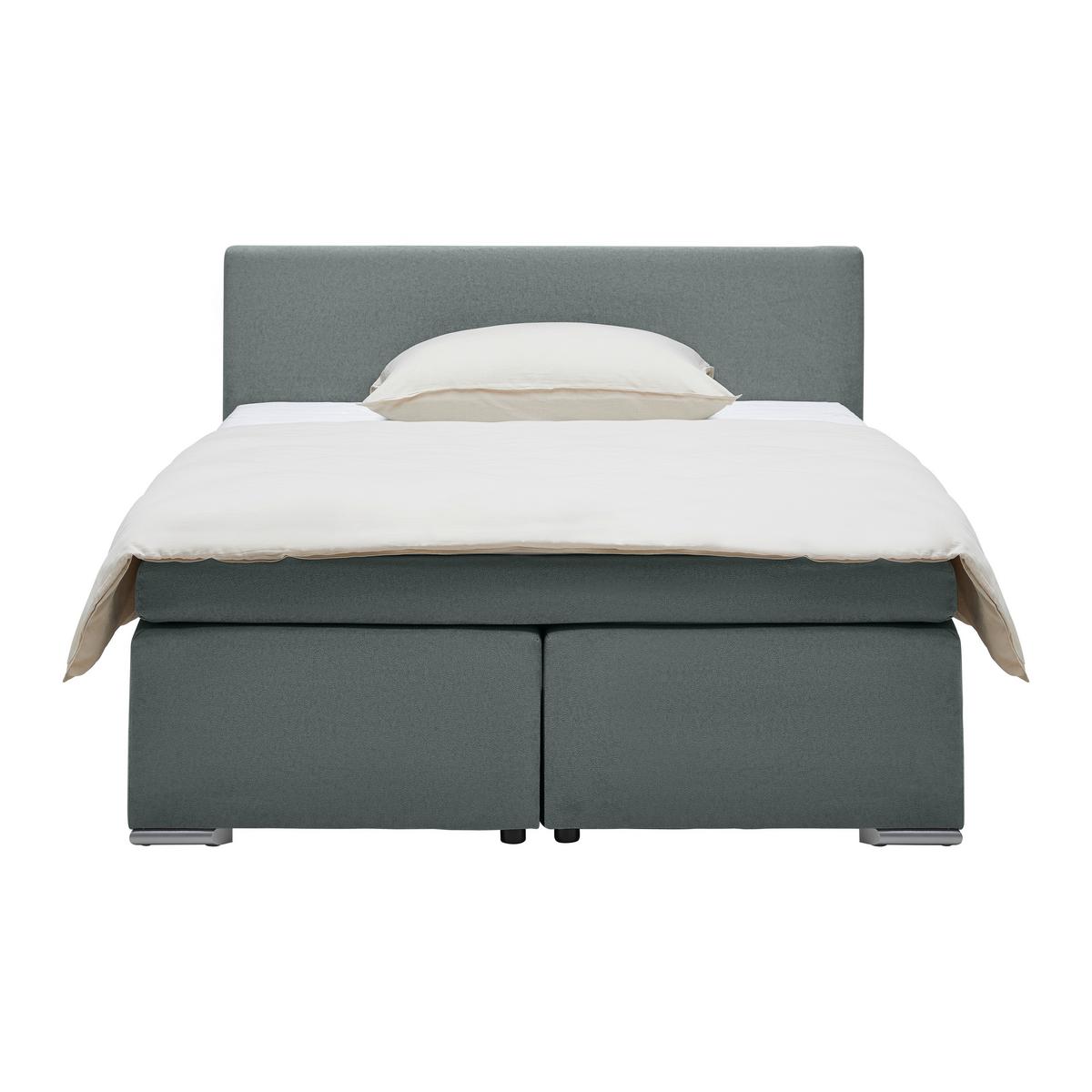 Boxspring Krevet Mira 2 - antracit, Moderno, metal/tekstil (160/200cm) - Based