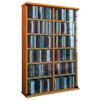 CD-Regal Roma in Buchefarbe, B: 60 cm - Buchefarben, KONVENTIONELL, Glas/Holzwerkstoff (60/91,5/18cm) - MID.YOU