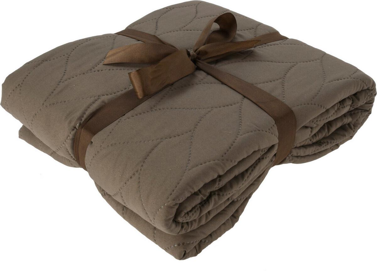 Ágytakaró Taupe - textil (200/220cm)