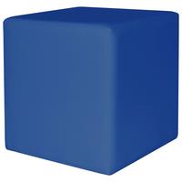 Tabure Colorfull Cube - modra/bež, Moderno, umetna masa/tekstil (40/40/42cm) - Mömax