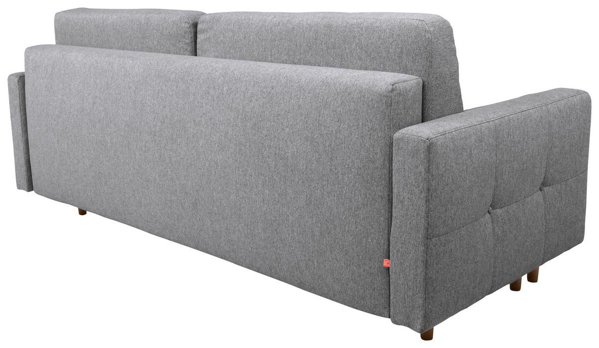 NORET Canapea extensibila - gri deschis, Konventionell, textil (222/93/99cm) - Modern Living