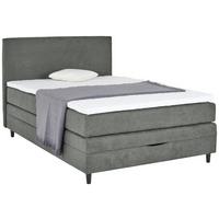 Boxspring Krevet Kleopatra - tamno siva, Konvencionalno, drvni materijal/tekstil (140/200cm) - Modern Living