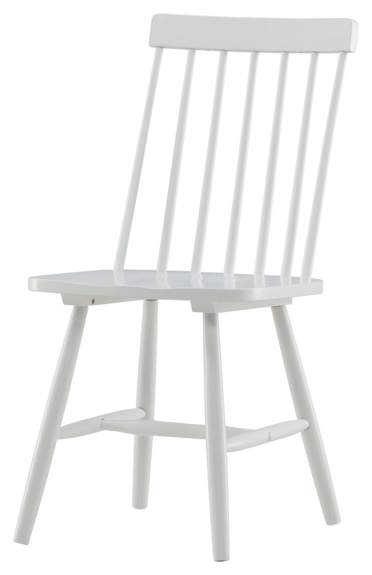 STUHL-SET LÖNNEBERGA - Weiß, Design, Holz (43/87/55cm) - Livetastic
